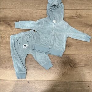 Carter's Light Blue Fleece Kids Set